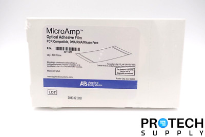 Applied Biosystem 4311971 MicroAmp Optical Adhesive Film 100/Pack NEW & WARRANTY