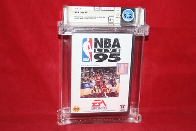 NBA Live 95 (Sega Genesis, 1994) Factory Sealed WATA Graded 9.2 B+