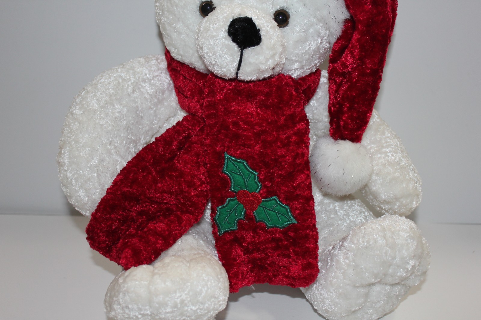 Christmas Holly Chenille Bear 12