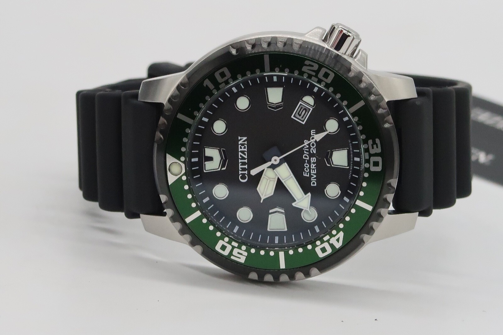 Pre-owned Citizen Eco-drive Promaster Diver Black Dial Men's Watch Bn0155-08e Brand