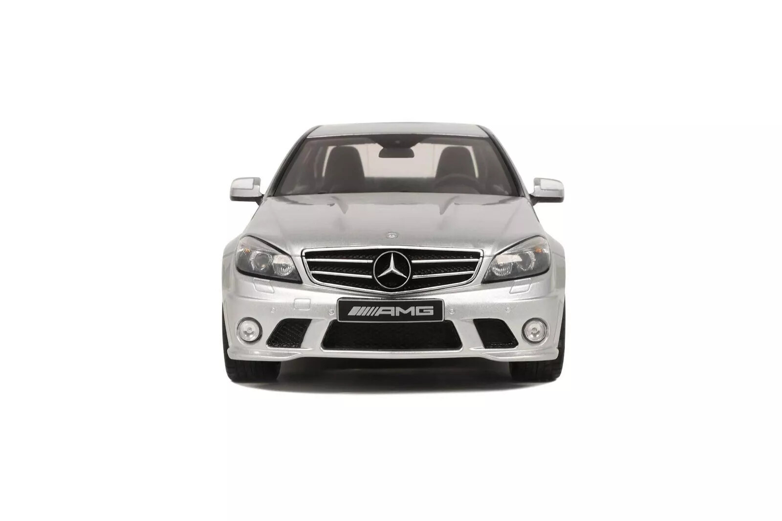 1/18 Mercedes Benz C63 AMG W204 2008 Silver Resin Model Car by GT