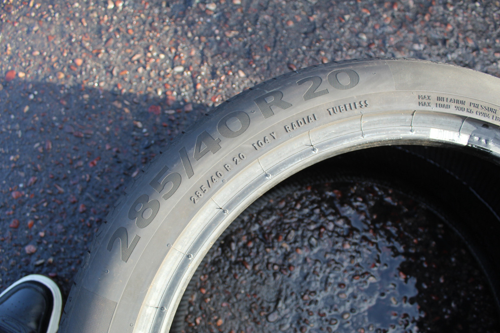285 40 20 Continental, Sport Contact 104Y, x1 Single Tyre 6.5mm (F1_tyres) L1957