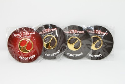 Black Mirror USS Callister Pin - Lot of 4 - Loot Crate Exclusive
