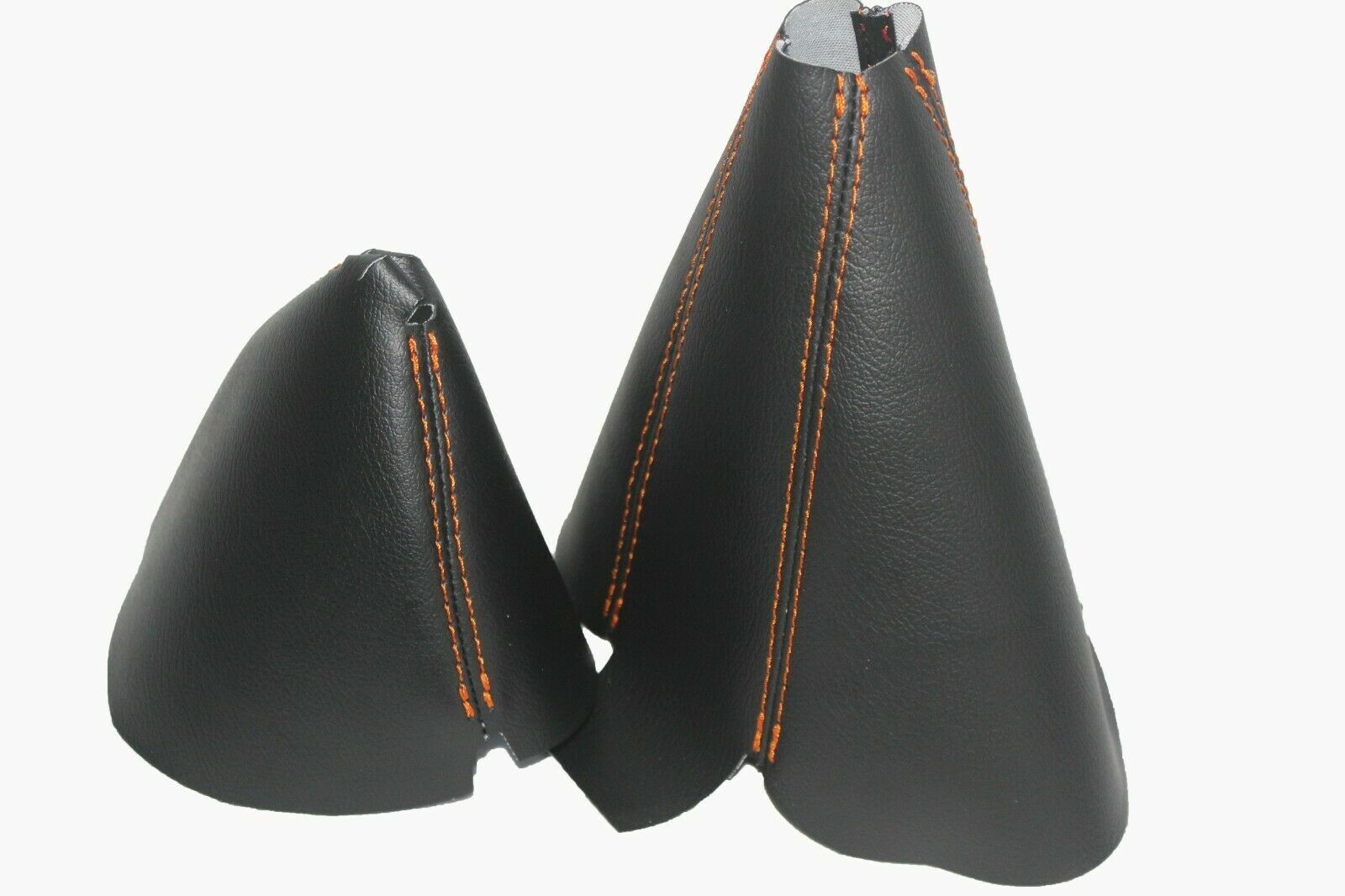 Leather wOrange Stitch Manual & E-Brake Boot SET Fits 90-96