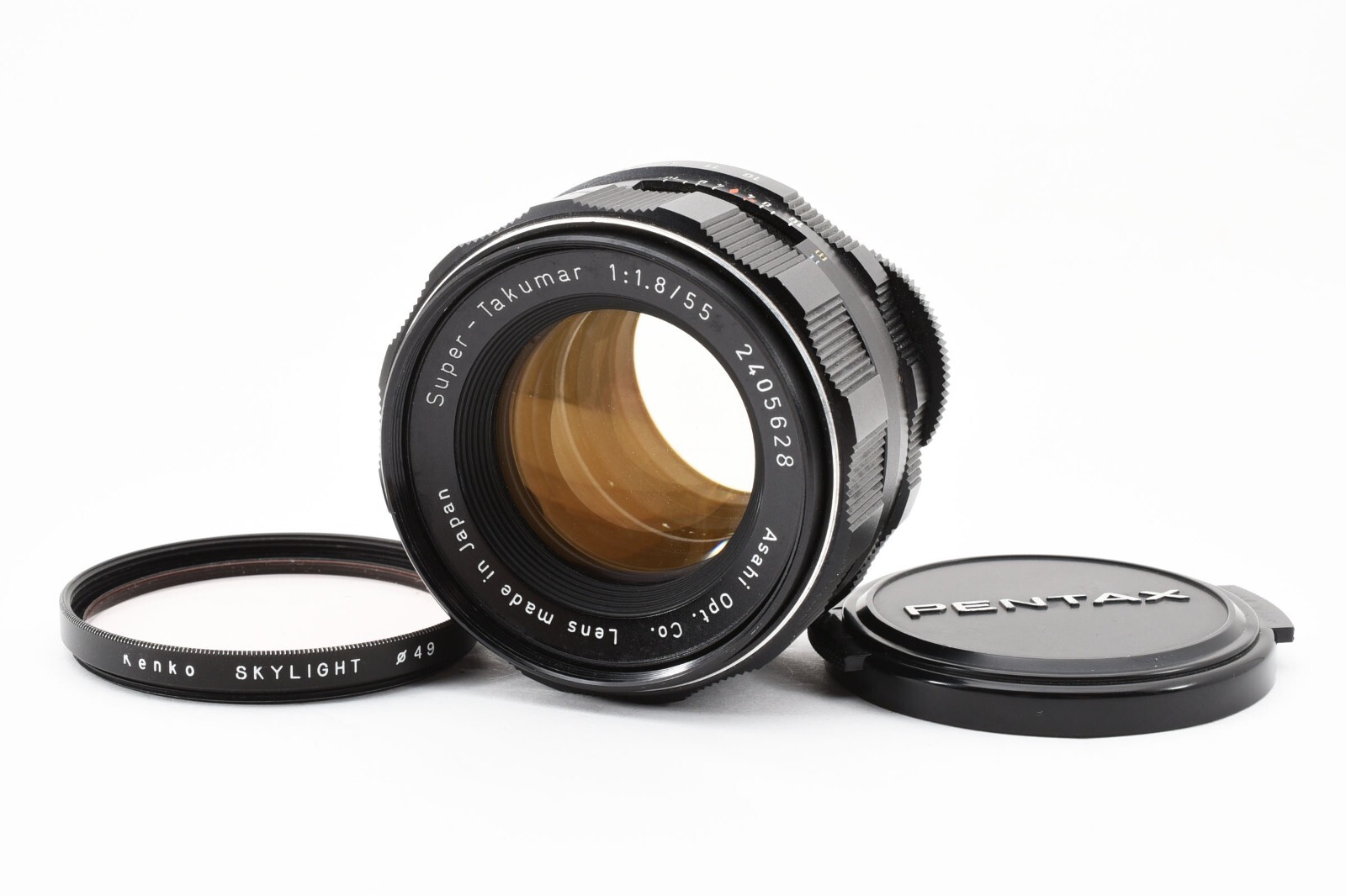 Asahi Super-Takumar 55mm f/1.8 レンズ Exc+5] Asahi Pentax Super Takumar 55mm F/1.8 Lens w/ring