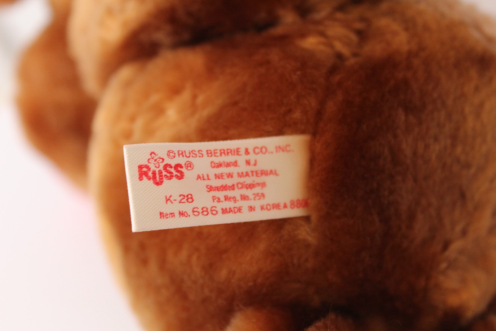 plush vintage russ berrie plush  reindeer  15