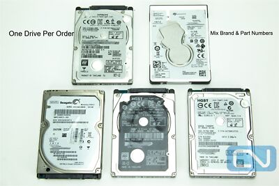 500GB SATA 2.5'' HDD Laptop Drives Mixed Brand Mixed Speed HGST Seagate Hitachi