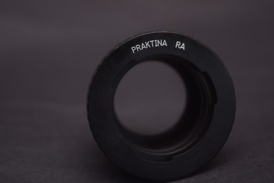 Praktina FX Lens onto Nikon 1 Adapter with close focus and back focus adjustment