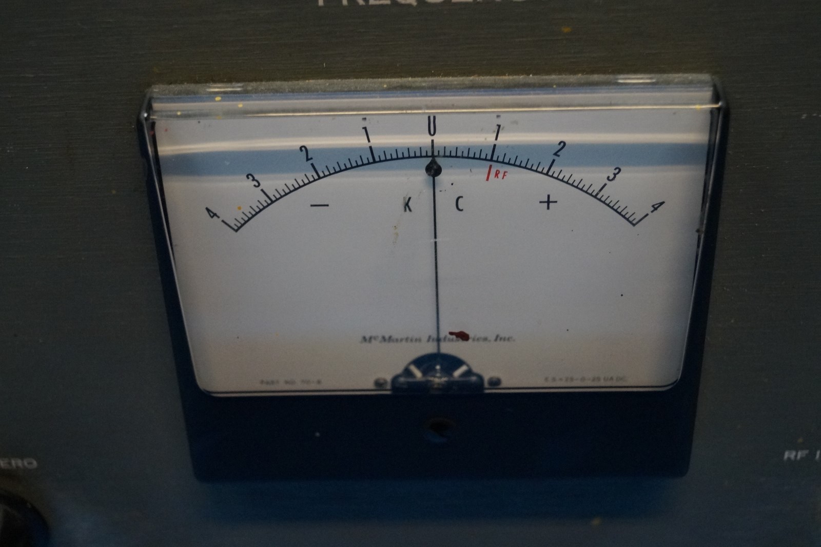 Vintage McMartin TBM-3000 FM Broadcast Frequency Monitor For Parts Or Repair