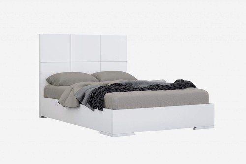 Каркас кровати размера King-size из белой нержавеющей стали