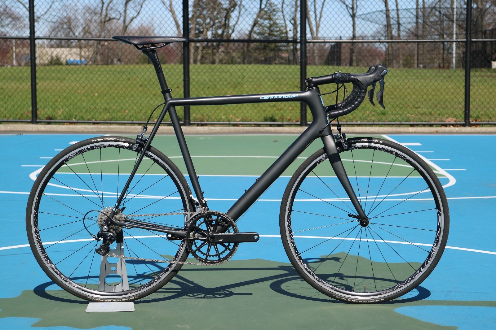 $12K Cannondale SuperSix Evo Black Inc Nano Carbon 60cm Dura Ace Bike Light FAST