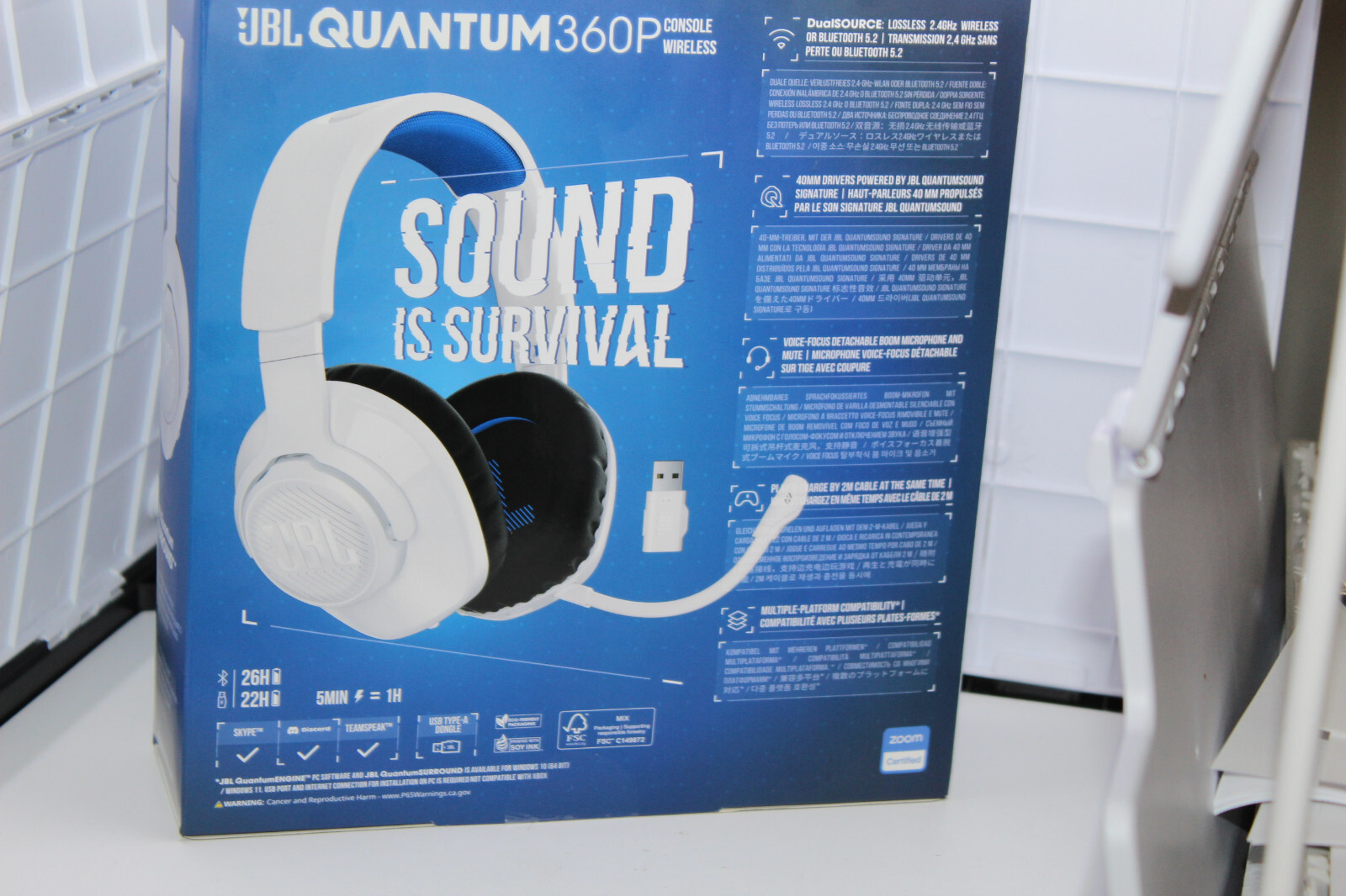 JBL Quantum 360P Console Wireless Over-Ear Gaming Headset
