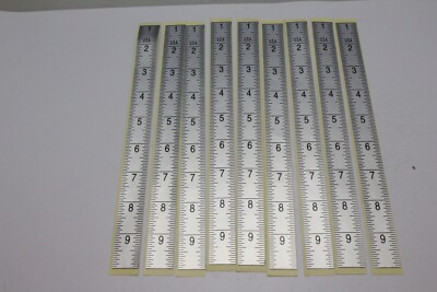 9'' Silver Self Adhesive Ruler Sticker - SHIPS FROM THE USA!