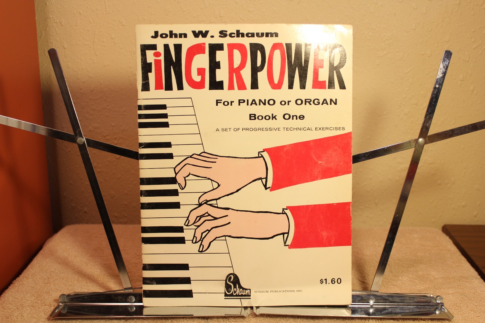 Vintage FINGERPOWER for Piano or Organ 1963 Progressive Technical Exercises Book