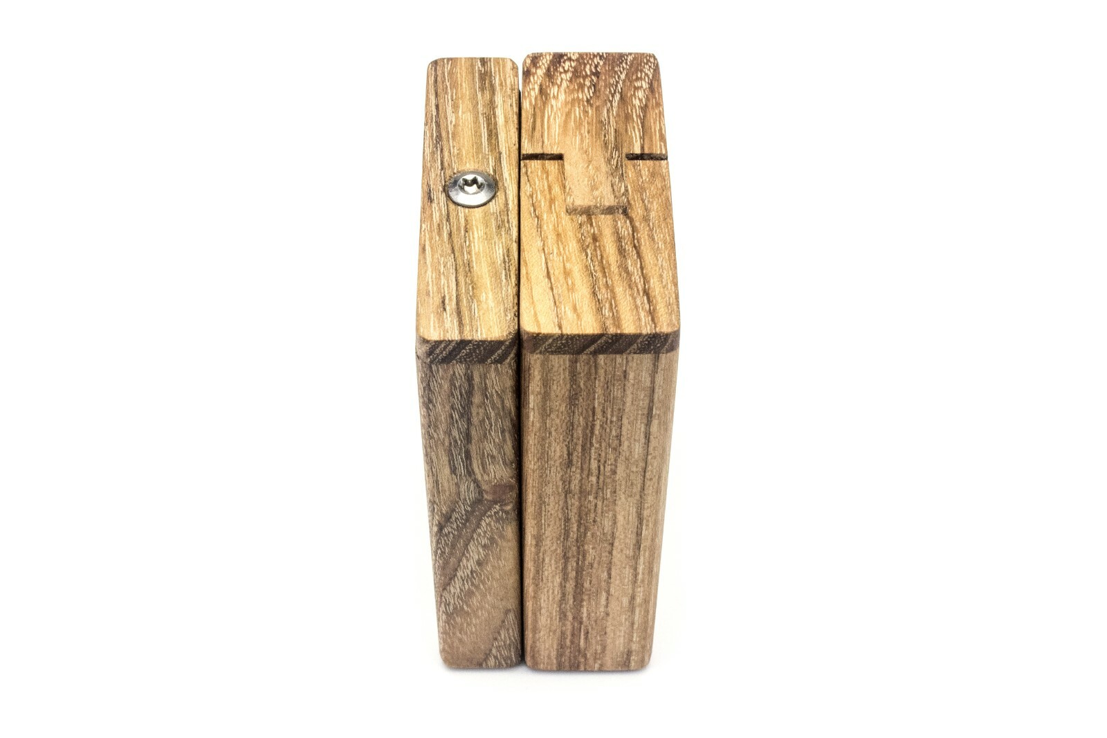 Holz Zigarettenetui Doppelset - 2 Etuis Für Je 20 Zigaretten 85mm