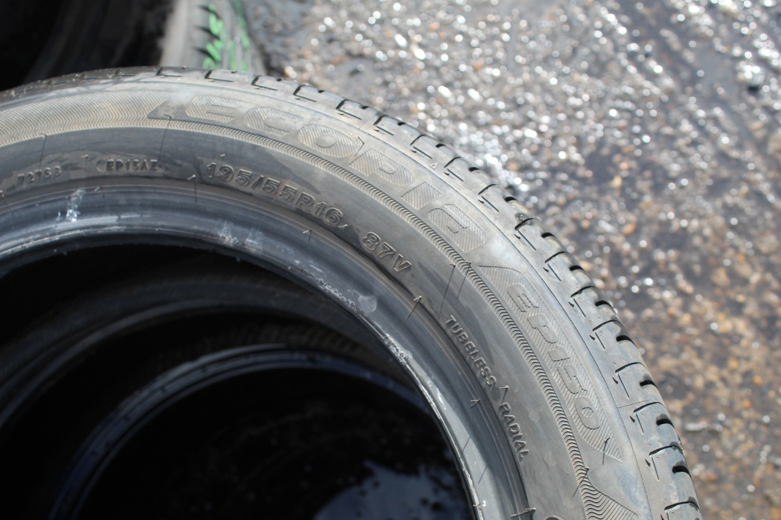 195 55 16 Bridgestone, Ecopia EP150, 87V, x2 A Pair 6.8mm (F1_tyres) L3782