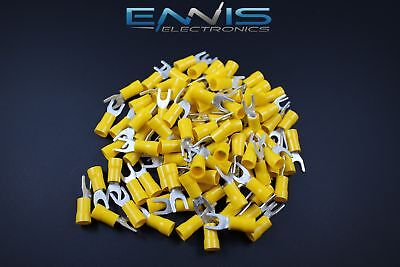 6 GAUGE VINYL 5//16 RING 5 PK CRIMP TERMINAL CONNECTOR AWG GA CAR EYE BVRT6516
