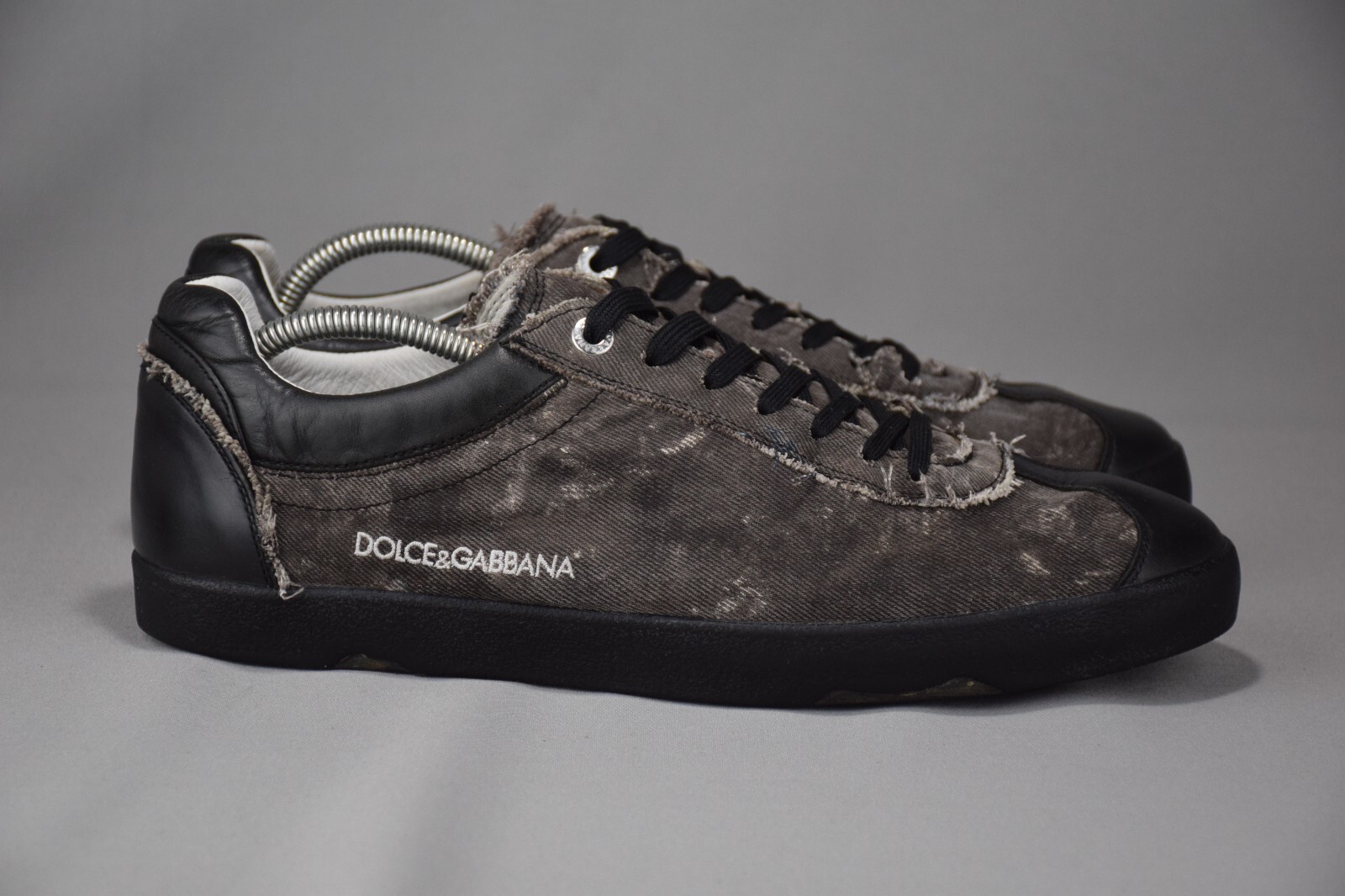 Dolche & Gabbana Mens Low Sneakers Cotton Leather CS0628