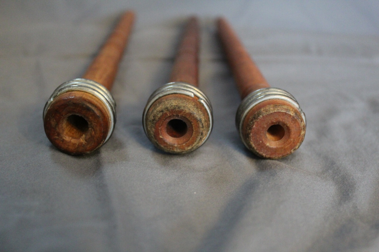 Vintage Textile Mill Wooden Spool Bobbin Quill