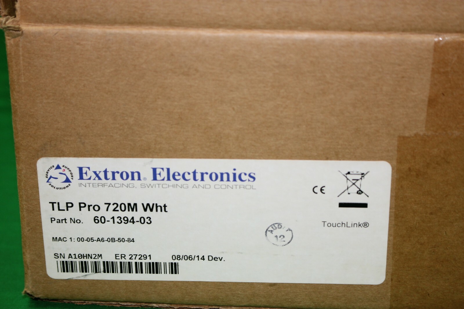 Extron TLP Pro 720M Wht Touchpanel
