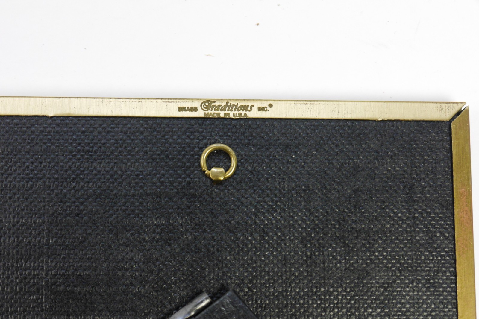 Vtg Baby Photo Picture Frame Embossed Brass Traditions Made USA Toys Engravable