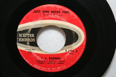 J.J. BARNES Just One More Time / Hey Child 45 SCEPTER 1266 Northern Soul VG+