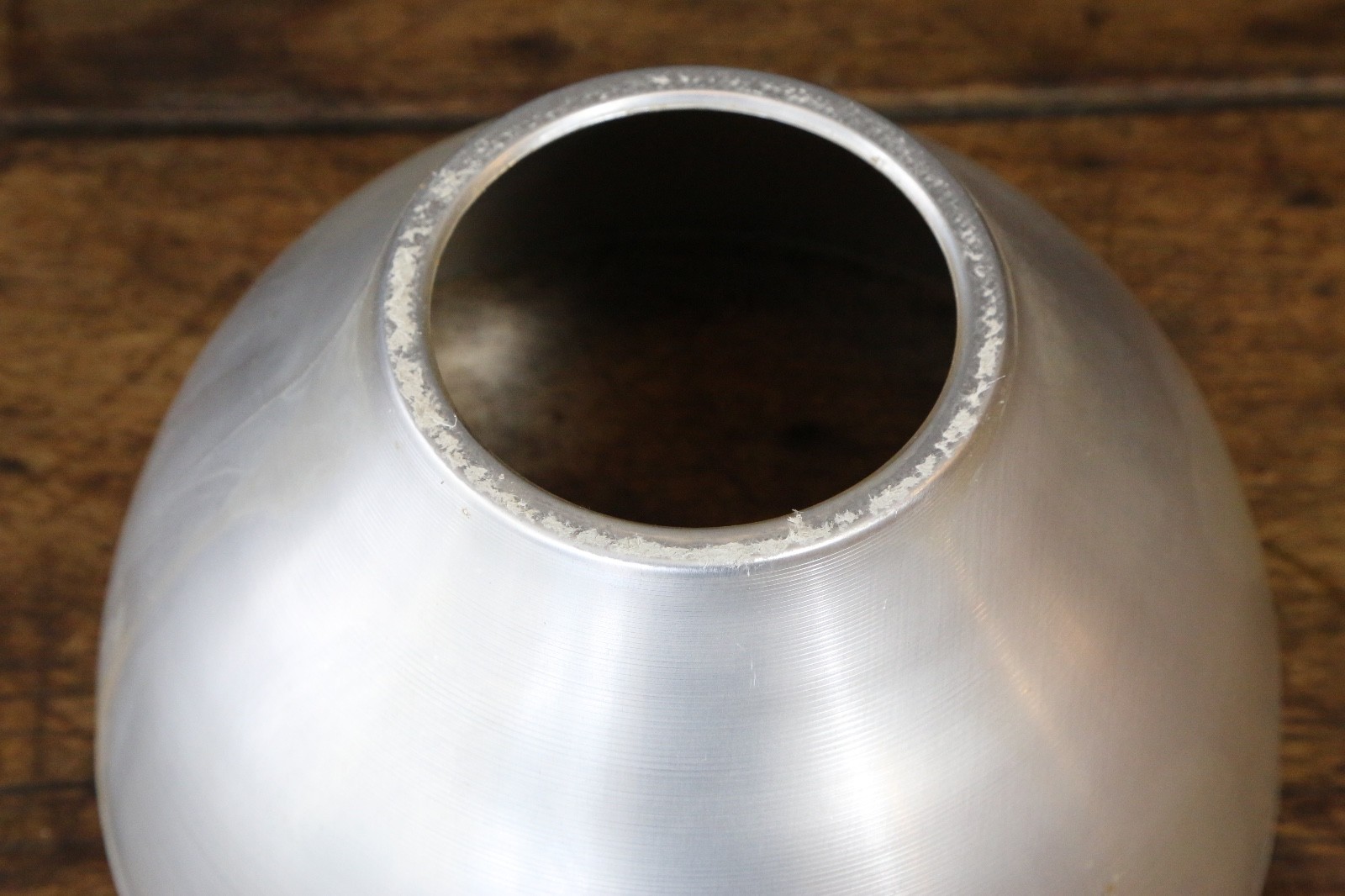 40s Vintage Lobay Holophane Ceiling Light Industrial Aluminum Shade (Cover Only)