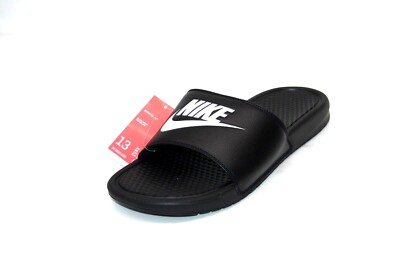 NIKE BENASSI JDI SANDAL 343880-090 BLACK /WHITE SLIP ON SIZE 13