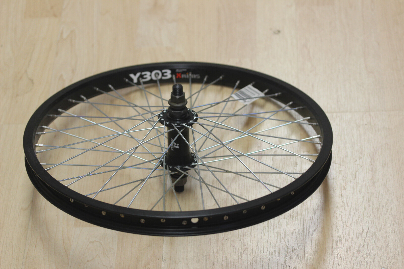 Y303 406x24 Rim Black Alloy Bicycle Wheel Front W/joytech Hu