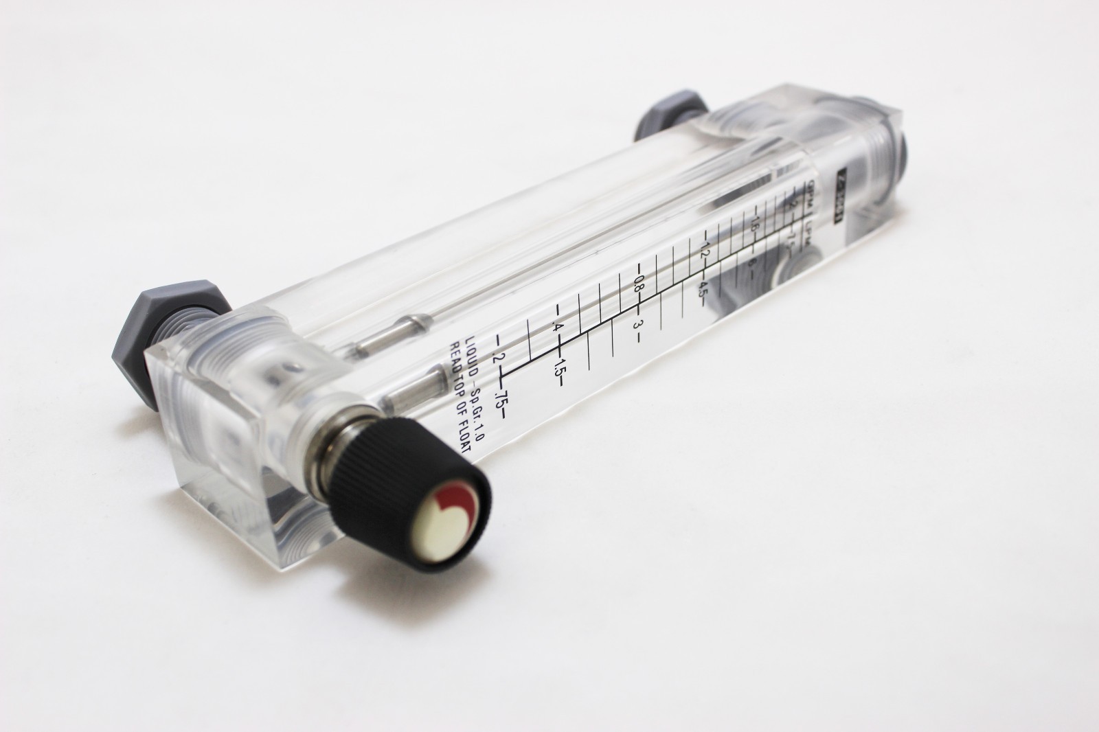 4 Panel Flowmeter Water Flow Meter ROTAMETER 0.22 GPM With Control