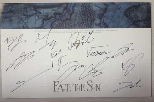 SEVENTEEN [FACE THE SUN] Autographed Signed Album Opened | eBay