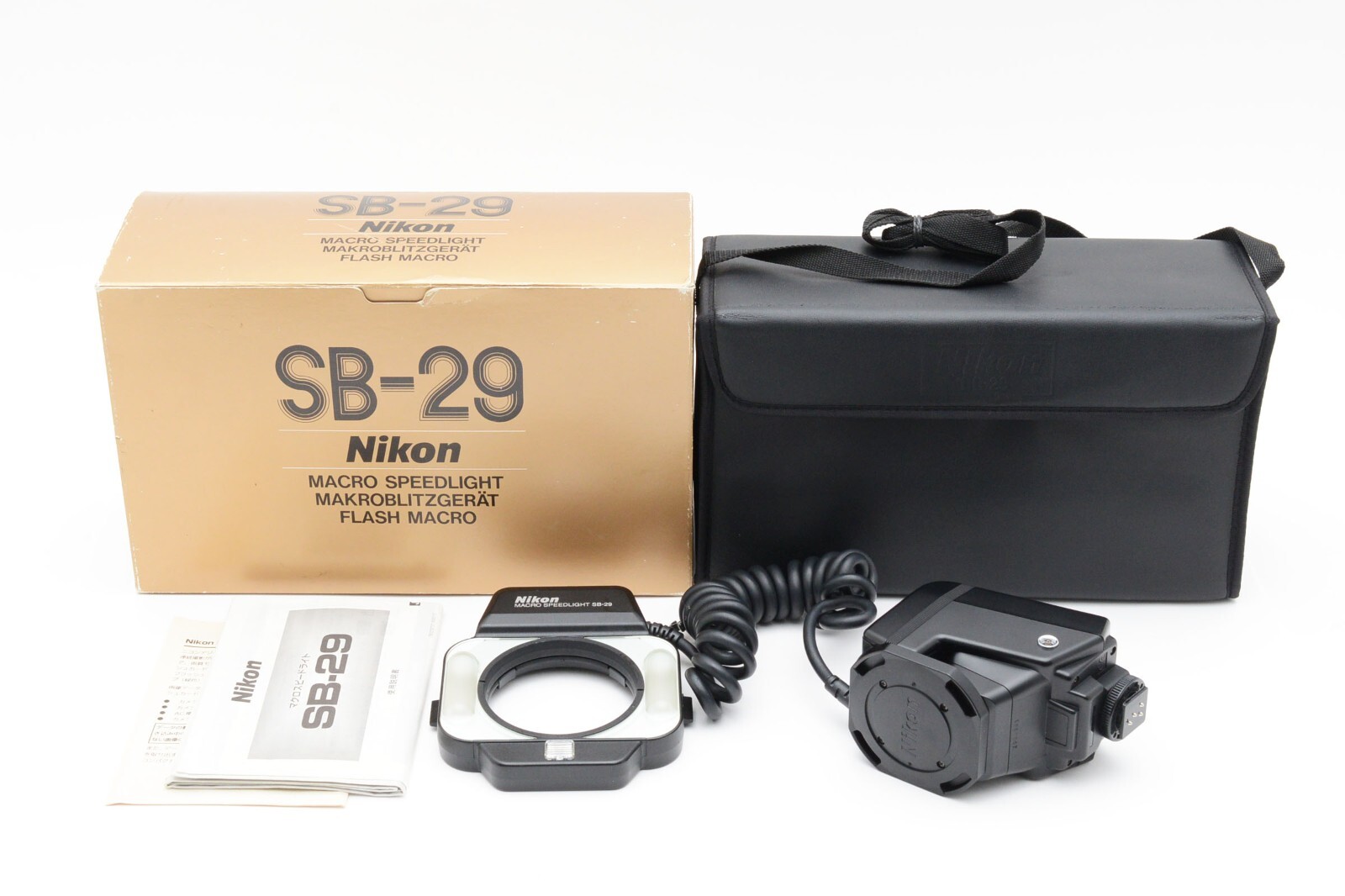 Nikon Macro Speedlight SB-29 Flash with BOX tested from Nikon Macro Speedlight SB-29 Flash with BOX tested from
