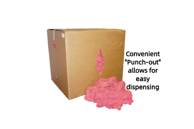 1000 New Industrial Shop Rags Cleaning Towels Red Large 12x14 Towel B-Grade 