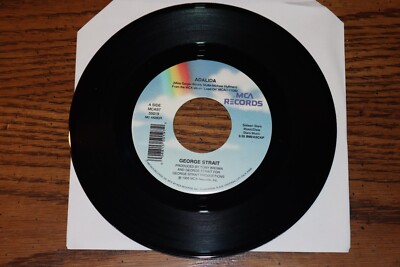 GEORGE STRAIT VINYL 45 EASY COME EASY GO B/W SHE LAYS IT ALL ON THE LIN UNPLAYED