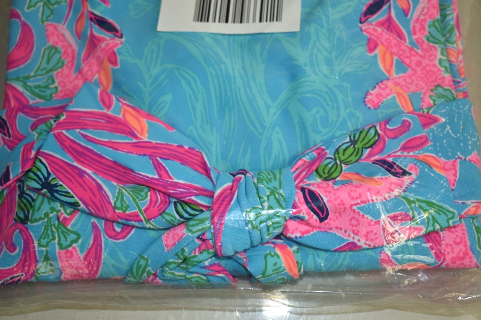 Pre-owned Lilly Pulitzer $298  Carabella Chillylilly Midi Dress Seaweed Samba S M L In Blue Pink Orange