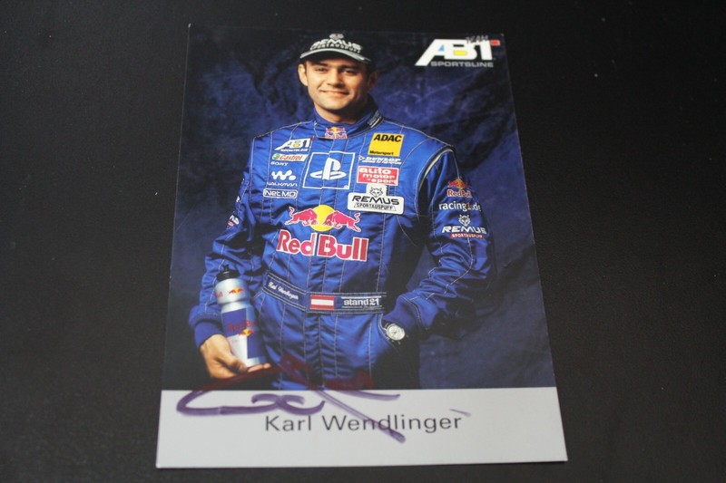 Karl Wendlinger Autogrammkarte Autograph Audi Abt Signed Signiert