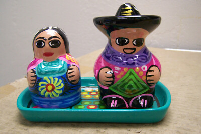 Mexican salt＆pepper Ceramic Salt & Pepper Shakers,Mexican Villagers, #1 - Mexico