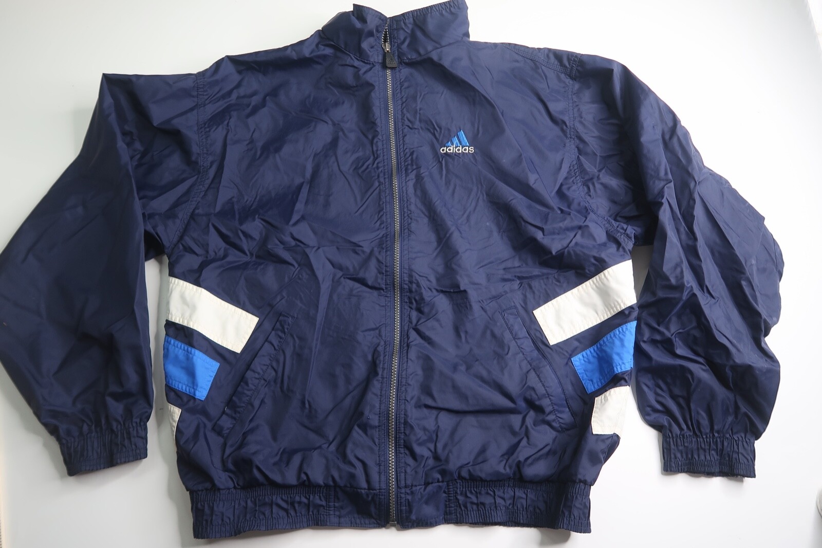 blue windbreaker adidas