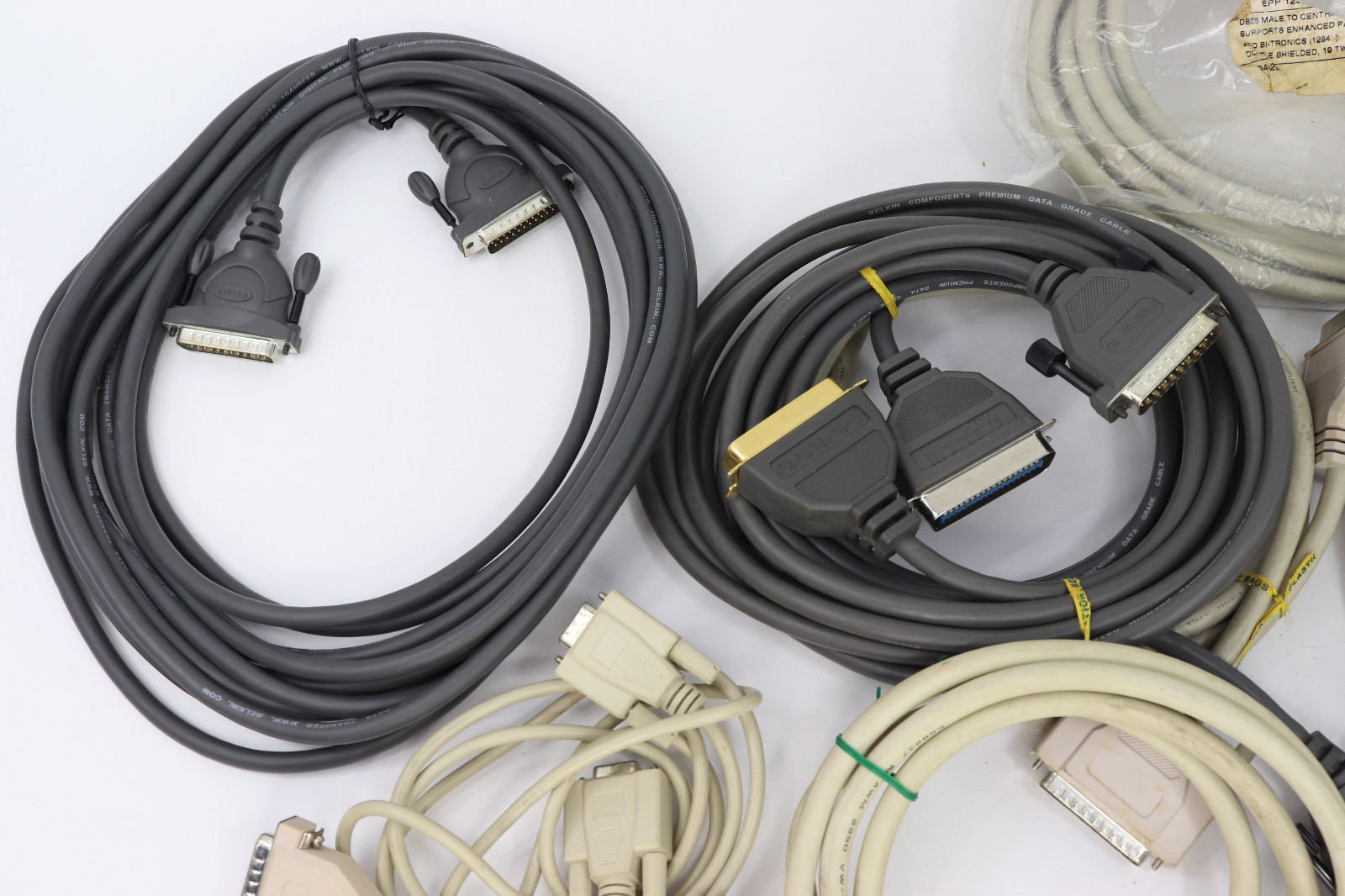 Lot of 8 Assorted VGA Printer Cables Belkin Double shielded