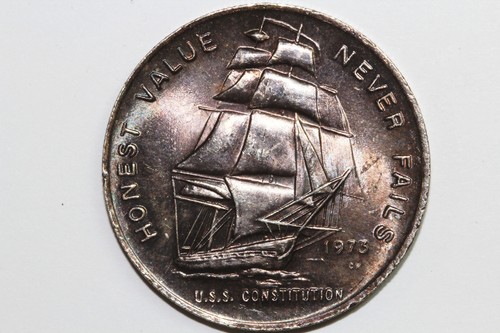 トップス unused us1976 1oz 999 Silver Round 1973 USS Constitution 
