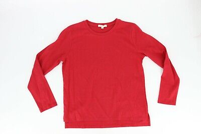 Copper Key Big Girls Solid Plain Long Sleeve Top Shirt Size Large Red