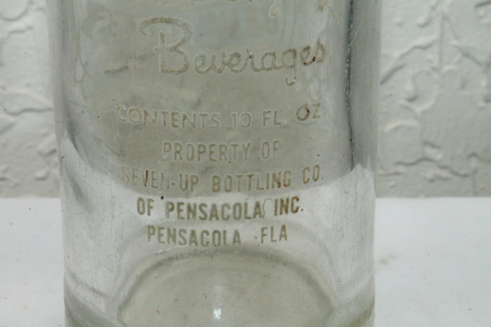 Pensacola Fla Ellweins Quality Beverages 10 oz ACL Seven Up Soda Bottle