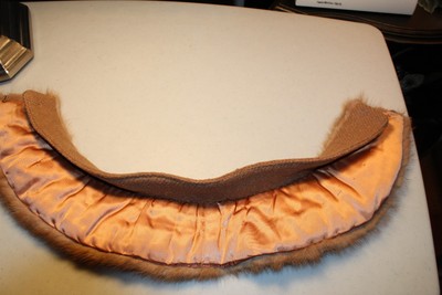 VINTAGE  GENUINE REAL FUR MINK COLLAR LIGHT BROWN MINT BEAUTIFUL!