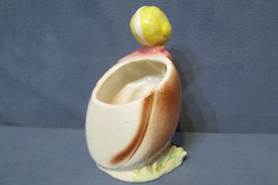 Vintage E.O. Brody Painted Ceramic Football & Player Planter #05074 Japan 6 1/4
