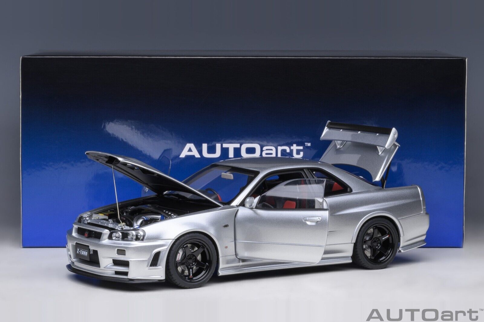 Autoart Nissan Skyline GT-R (R34) Z-tune (Z-tune Silver) 1 Autoart Nissan Skyline GT-R (R34) Z-tune (Z-tune Silver) 1