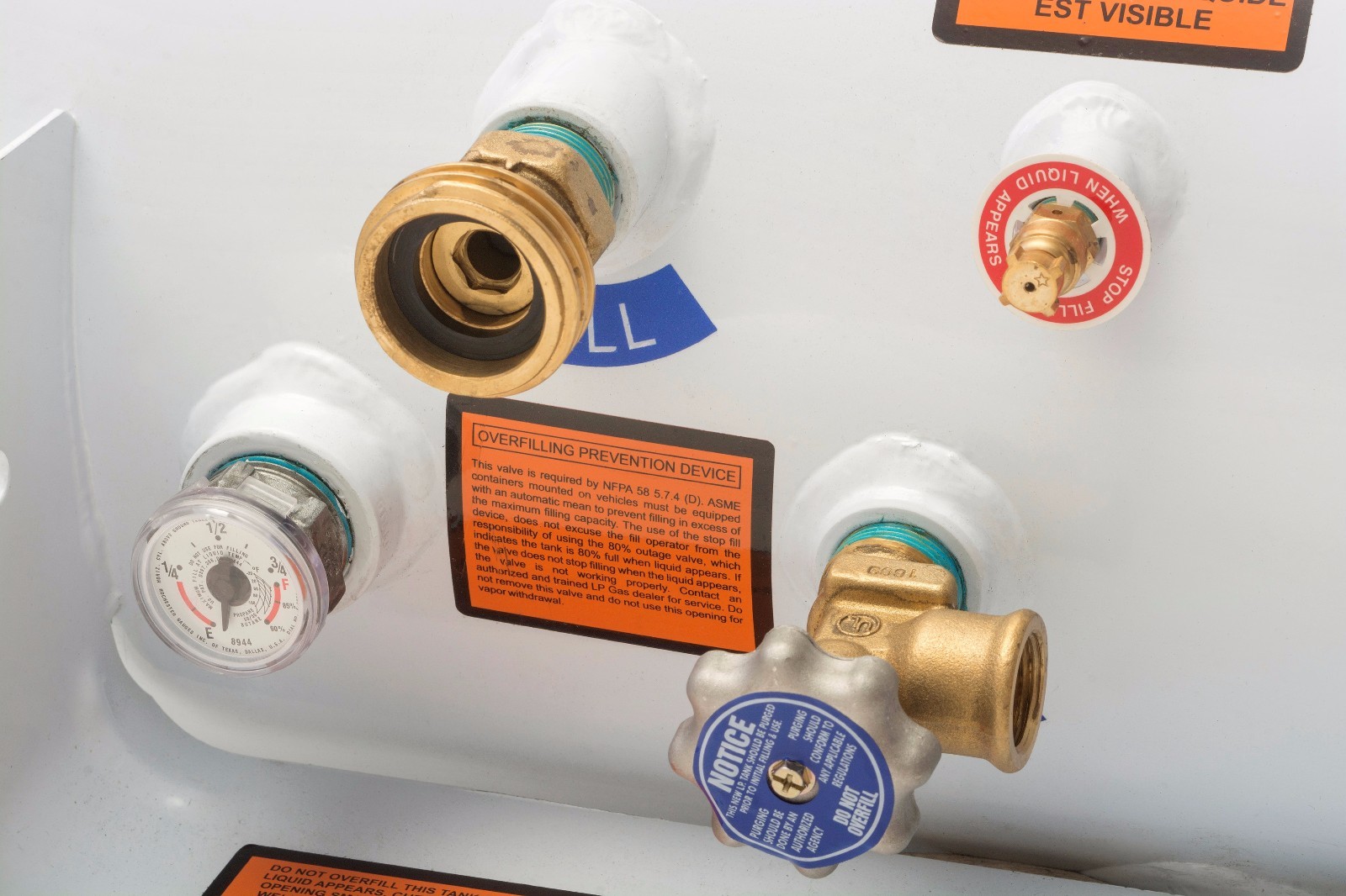 20.3 Gallon RV, Van, Or Trailer Horizontal ASME RV Propane Tank 16" x 27''