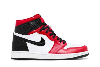 Pre-owned Jordan Air  Wmns Air  1 Retro High Og 'satin Red' Cd0461-601 In University Red/white/black