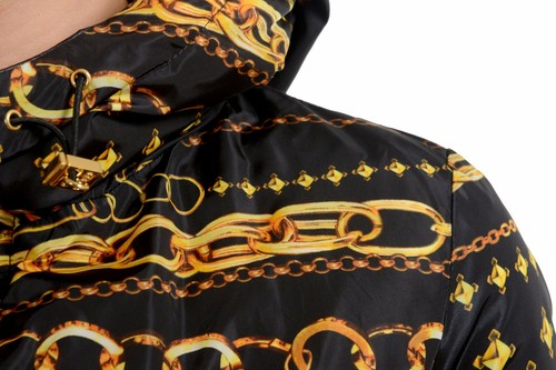 Pre-owned Versace Versus Reversible Goose Down Women's Parka Jacket Sz Xs S M L Xl 2xl In Black/multi-color