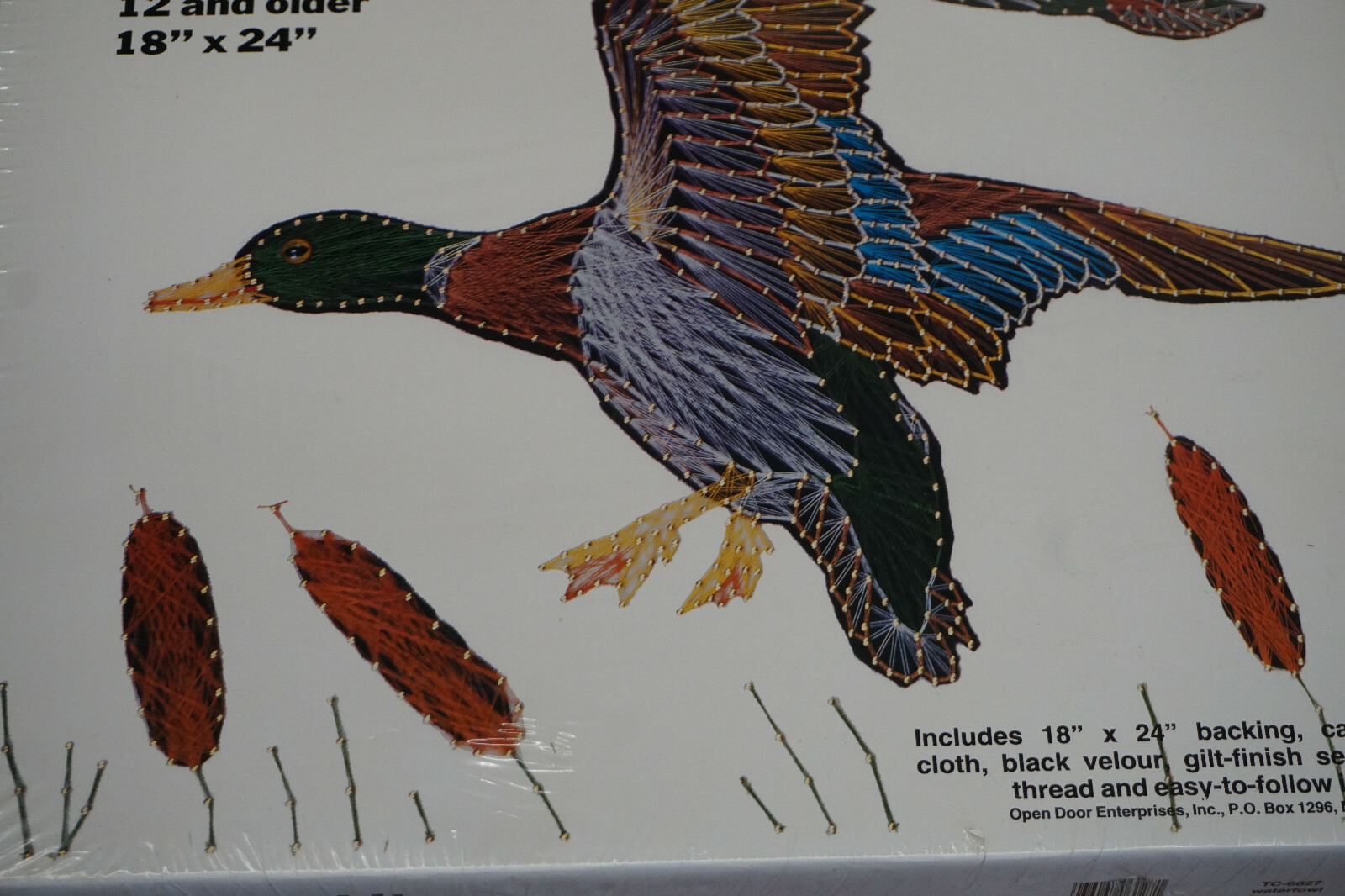 VINTAGE STRING ART KIT WATERFOWL MALLARDS 18