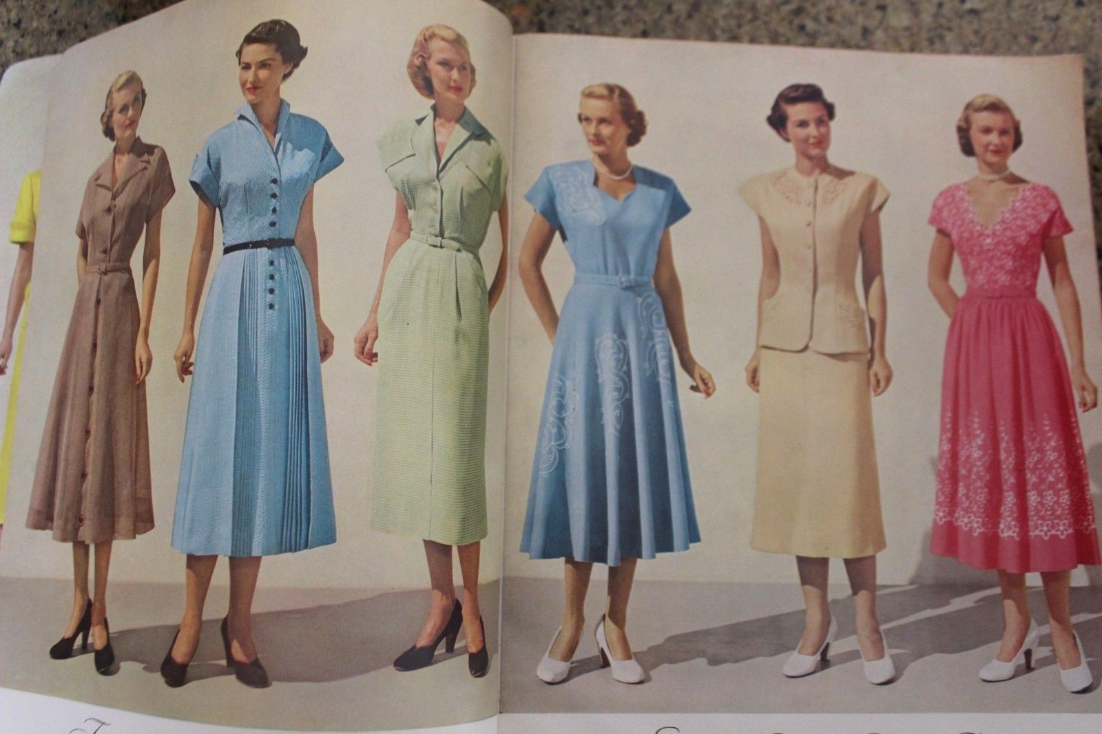 Vintage Montgomery Ward 1951 Spring & Summer Catalog Dresses Lingerie Fashion
